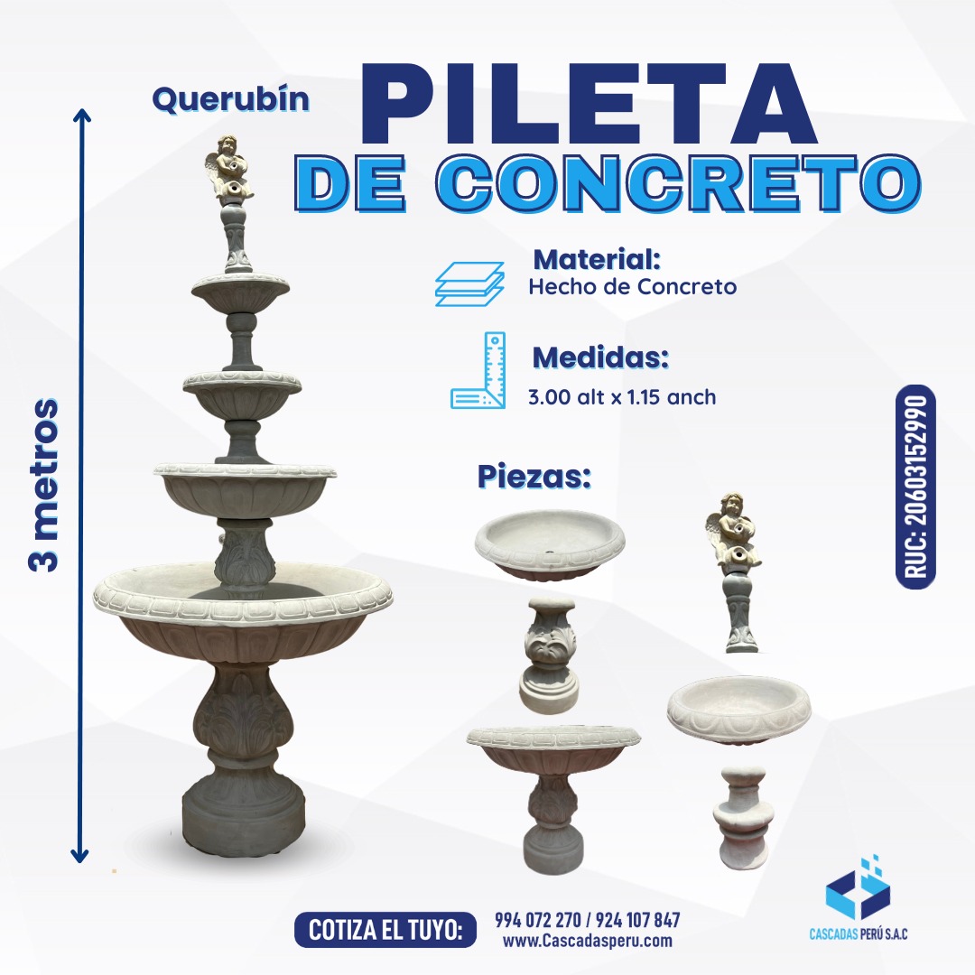 PILETA DE AGUA - PILETA DE AGUA PARA JARDIN - PILETA DE AGUA DECORATIVAS